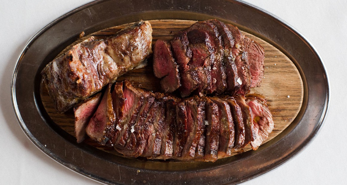 The porterhouse steak for two. Photograph by William Hereford