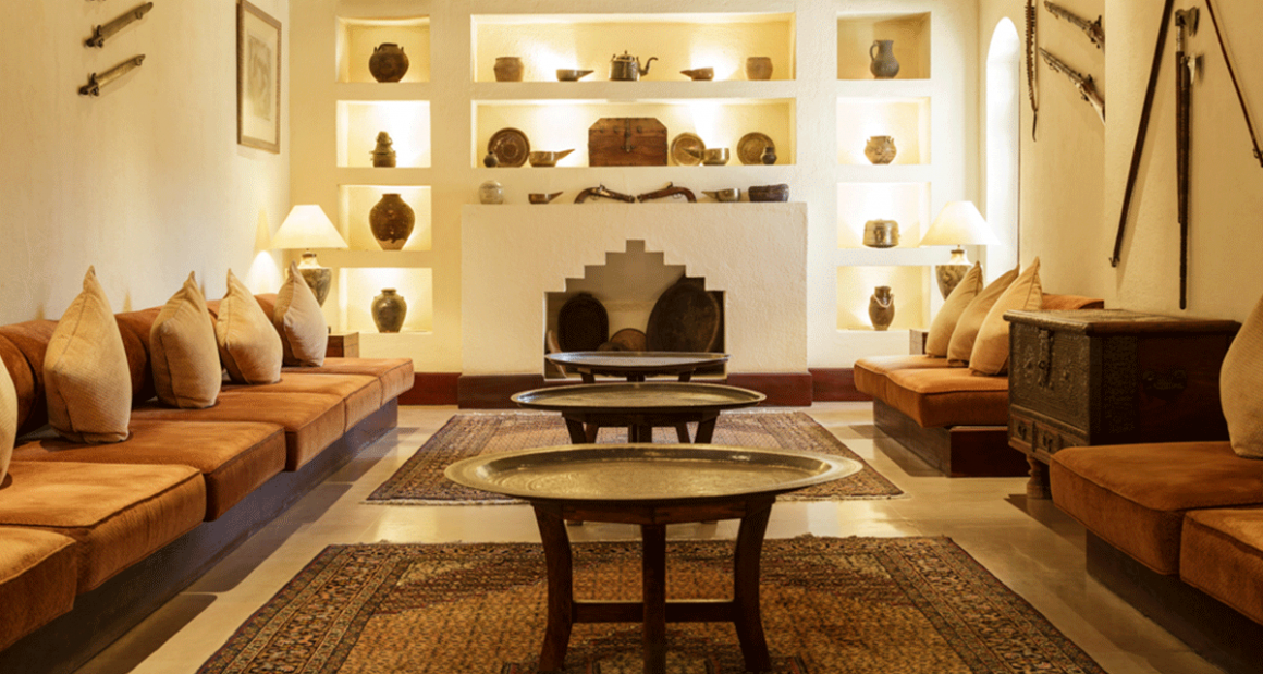 A serene sitting area. Photograph by Walter Shintani.