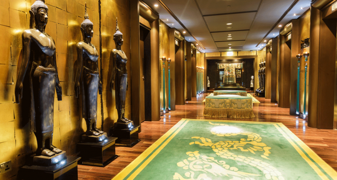 The sleek Asian-inspired interior. Photograph by Walter Shintani.