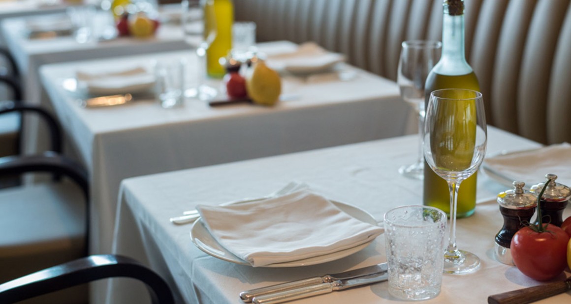 An elegant table setting. Photograph by Walter Shintani.